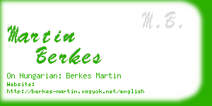 martin berkes business card